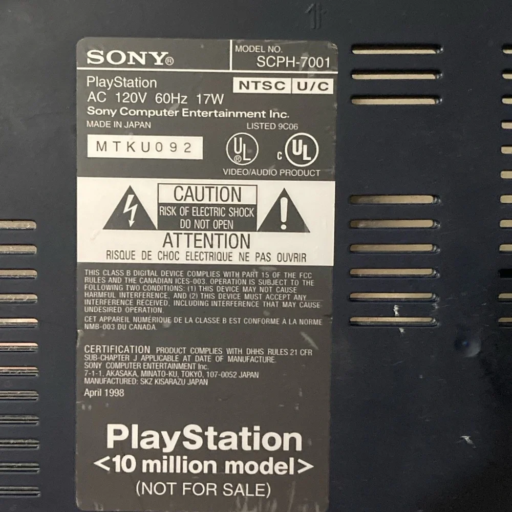 Sony PlayStation [10 Million Edition] Console - Black